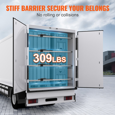 VEVOR Cargo Bar, Ratcheting Cargo Bar Ρυθμιζόμενη από 89" έως 104", Steel Stabilizer Cargo Bar βαρέως τύπου με χωρητικότητα 309 lbs, Μπάρα φόρτωσης κρεβατιού φορτηγού για κρεβάτι φορτηγών, ρυμουλκούμενο, ημιρυμουλκούμενο (4 τεμ.)