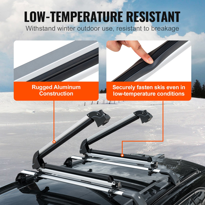 VEVOR Ski Snowboard Roof Rack 31,7&quot; Universal Ski Rack για οροφή αυτοκινήτου με κλειδαριά