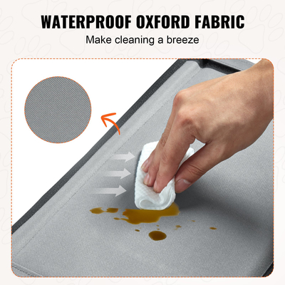 Κάθισμα αυτοκινήτου VEVOR Dog Booster Κάθισμα αυτοκινήτου Κάθισμα κατοικίδιων ζώων για σκύλους SML έως 40 λίβρες Γκρι