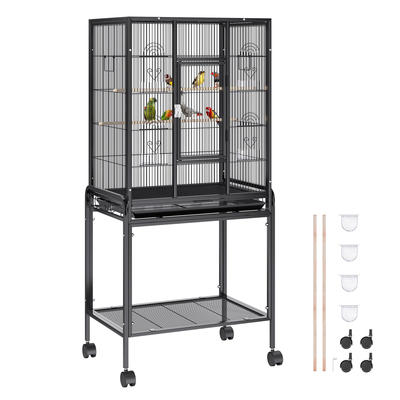 VEVOR 54 ιντσών Standing Large Bird Cage Carbon Steel Flight Bird Cage Rolling