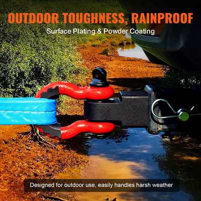 VEVOR 2&quot; Trailer Shackle Hitch Receiver D-Ring Recovery for Truck Jeep 65900 lbs