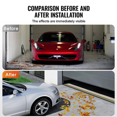 VEVOR Σετ κατώφλι και τσιμούχα γκαραζόπορτας 20 FT Universal αδιάβροχο PVC