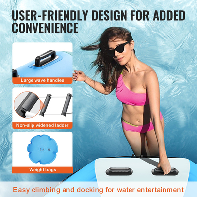 VEVOR 13ft φουσκωτό τραμπολίνο κολύμβησης πλατφόρμας αναπήδησης για παιχνίδι λίμνης πισίνας