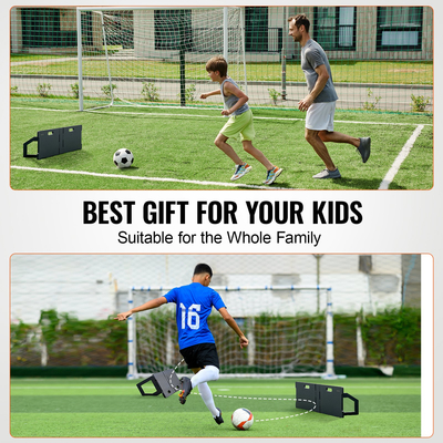 VEVOR 45&quot;X13&quot; Soccer Rebounder Board Φορητός τοίχος ποδοσφαίρου με 2 γωνίες Rebound