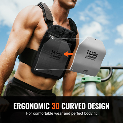 Πλάκες γιλέκου VEVOR Curved Weight for Strength Training Workout 2x14,5 LB Plates