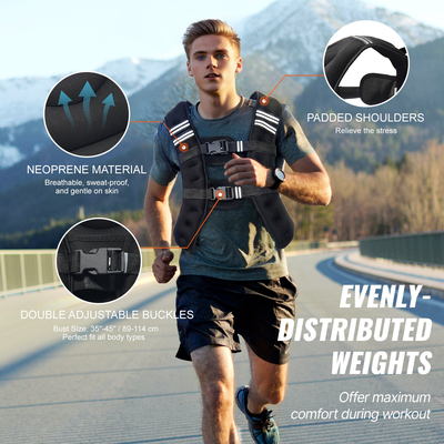 VEVOR 12lb Weighted Γιλέκο για Άντρες Γυναικεία Εξοπλισμός προπόνησης για προπόνηση δύναμης