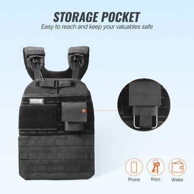 VEVOR 40lb Ρυθμιζόμενο γιλέκο με βάρος για άνδρες Γυναικεία Προπόνηση δύναμης τρέξιμο