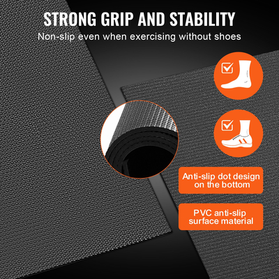 VEVOR Exercise Mat, αντιολισθητικό χαλάκι γιόγκα, γυμναστήριο, πιλάτο, γυμναστήριο (7x5 πόδια)