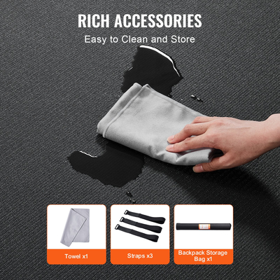 VEVOR Exercise Mat, αντιολισθητικό χαλάκι γιόγκα, γυμναστήριο, πιλάτο, γυμναστήριο (7x5 πόδια)