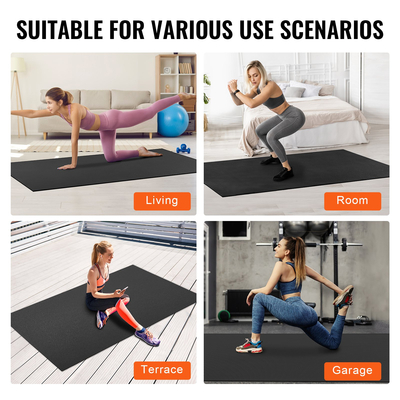 VEVOR Exercise Mat, αντιολισθητικό χαλάκι γιόγκα, γυμναστήριο, πιλάτο, γυμναστήριο (8x5 πόδια)