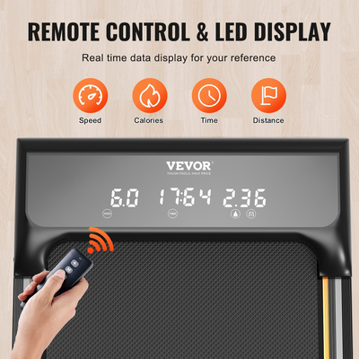 VEVOR Walking Pad κάτω από το γραφείο Διάδρομος με λαβή για το γραφείο στο σπίτι