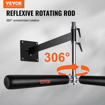 VEVOR Wall Mount Boxing Spinning Bar, Ρυθμιζόμενη Spinning Bar, Boxing Speed ​​Trainer με γάντια, Black Reflex Boxing Bar, Boxing Training Equipment for Kickboxing, MMA, Stress Relief, Fitness