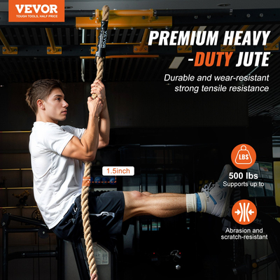 VEVOR 1.5&quot;x30FT Gym Climbing Rope Fitness Strength Training Rope Άσκηση στο σπίτι
