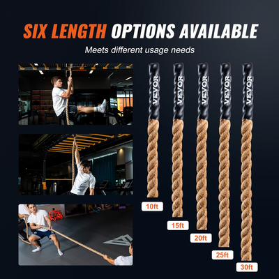 VEVOR 1.5&quot;x25FT Gym Climbing Rope Fitness Strength Training Rope Άσκηση στο σπίτι