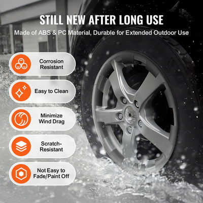 Κάλυμμα στεφάνης τροχού VEVOR 20&quot; για το μοντέλο Y Hubcap με προστατευτική ταινία &amp; οπή ακροφυσίου βαλβίδας