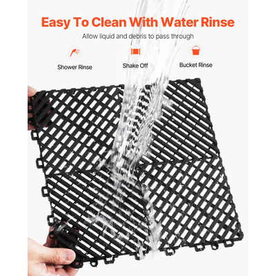 Πλακάκι δαπέδου αποστράγγισης VEVOR Modular Interlocking Mat 12” x 12”