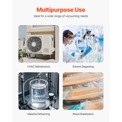 Περιλαμβάνεται λάδι αντλίας κενού VEVOR 6 CFM HVAC 2 σταδίων με περιστροφικό πτερύγιο κενού