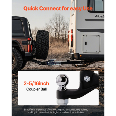 Γάντζος δέκτη VEVOR Pintle Hitch 2" για δαχτυλίδι Lunette 2,5 έως 3 ιντσών 20000 λίβρες