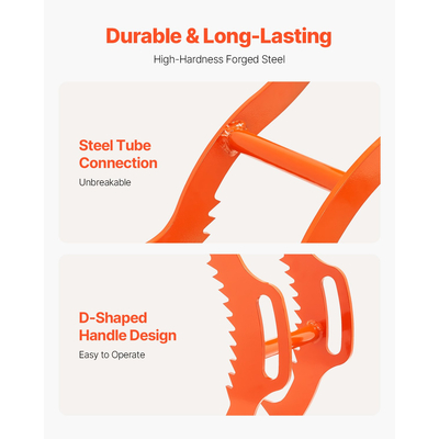 VEVOR 28 ιντσών λαβίδα ανύψωσης κορμών 4 λαβών από συμπαγή χάλυβα κούτσουρο με περιστρεφόμενα εργαλεία κορμού