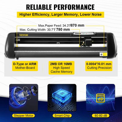 Οθόνη LCD VEVOR 34&quot; Vinyl Cutter/Plotter Software Machine κοπής 3 Blades