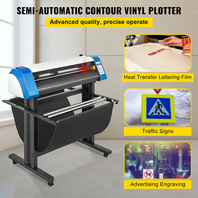 VEVOR 34-ιντσών ημι-αυτόματο περιγράμματος Vinyl Cutter Plotter Εγχειρίδιο τοποθέτησης