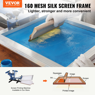 VEVOR Screen Printing Kit Μεταξωτό Πλαίσιο Μεταξοτυπίας 18x20in 160 Count Mesh 6τμχ