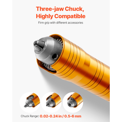 Μύλος VEVOR Flex Shaft 1200W 30000RPM με πεντάλ ποδιού &amp; εξαρτήματα 31 τμχ