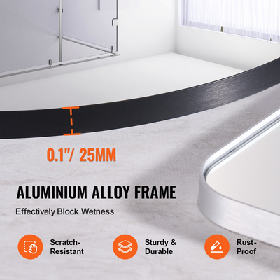 VEVOR Στρογγυλός Επιτοίχιος Καθρέφτης 30 σε Καθρέφτη με σκελετό από κράμα αλουμινίου