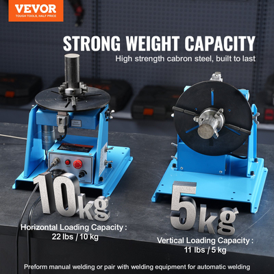 VEVOR 10KG Περιστροφικός Πίνακας Συγκόλλησης 0-90° Positioning Positioning Table 1-12RPM