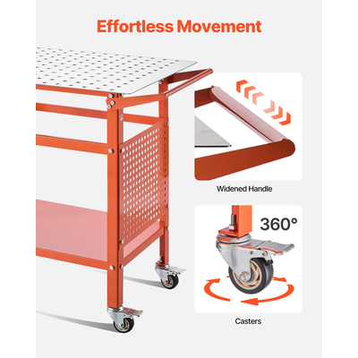 Τραπέζι συγκόλλησης VEVOR 40"x24" πάγκος εργασίας συγκόλλησης με ικανότητα στατικού βάρους 800LBS