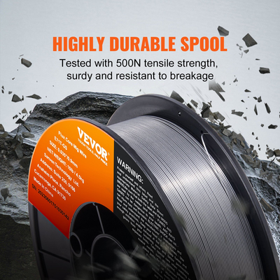Σύρμα συγκόλλησης VEVOR Flux Core, E71T-GS 0,035 ιντσών 10LBS, Σύρμα συγκόλλησης MIG από ήπιο χάλυβα χωρίς αέριο με χαμηλό πιτσίλισμα για συγκόλληση τόξου σε όλες τις θέσεις και χρήση σε εξωτερικούς χώρους
