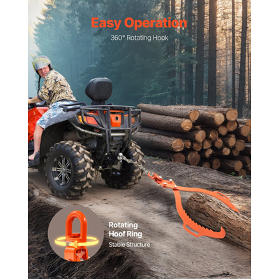 VEVOR 32 ιντσών λαβίδα ανύψωσης κορμών 2 λαβών από συμπαγή χάλυβα κούτσουρο με περιστρεφόμενα εργαλεία κορμού