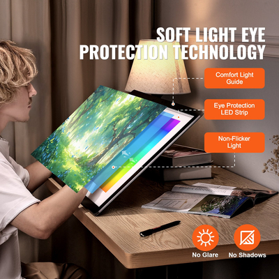 Επαναφορτιζόμενο μαξιλαράκι ανίχνευσης VEVOR A2 LED με δυνατότητα ρύθμισης φωτεινότητας 6 επιπέδων