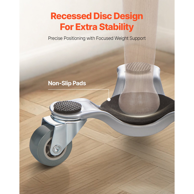 VEVOR Furniture Dolly 4 τμχ Ατσάλινο Σετ Tri-dolly Furniture Mover 440 lbs Χωρητικότητα