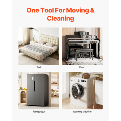 VEVOR Furniture Dolly Heavy Duty Furniture Mover με 5 τροχούς Χωρητικότητα 1200 λίβρες