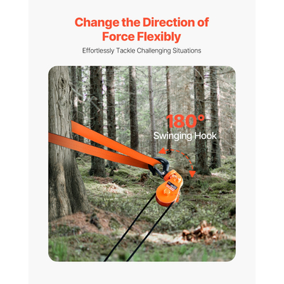 VEVOR 2 Ton Snatch Block με περιστρεφόμενο άγκιστρο 74 mm Ανύψωση τροχαλίας τροχαλίας