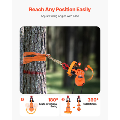 VEVOR 2 Ton Snatch Block Chain Flatbed Tow Truck Rollback Carrier Carrier Cable