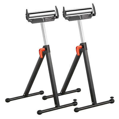 VEVOR 2-pack Rollers Stand Max Load 250 lb Ρυθμιζόμενο 27-43 in για ξυλουργική