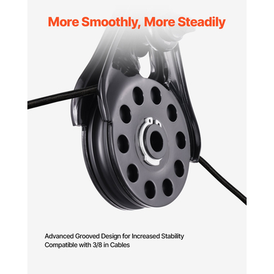 VEVOR 14,5 Ton Recovery Snatch Block Pulley Snatch 32.000 lbs Χωρητικότητα ATV UTV