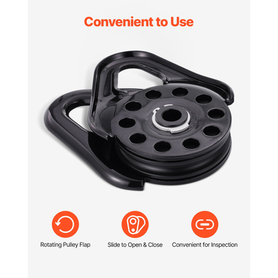 VEVOR 14,5 Ton Recovery Snatch Block Pulley Snatch 32.000 lbs Χωρητικότητα ATV UTV