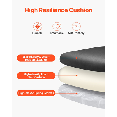 Καρέκλα VEVOR Executive Chair Επιτραπέζια καρέκλα Αναδιπλούμενα μπράτσα οσφυϊκή υποστήριξη Μαύρο