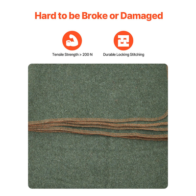 VEVOR Μάλλινη κουβέρτα κάμπινγκ 64&quot; x 88&quot; Ζεστή για κάμπινγκ Πεζοπορία Ταξιδιωτική υφή