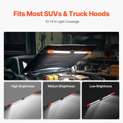 VEVOR Underhood Work Light 2300LM 6000mAh LED Ασύρματο Φως εργασίας Επαναφορτιζόμενο