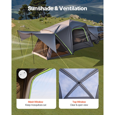 Σκηνή κάμπινγκ VEVOR SUV Εξωτερική σκηνή SUV με τέντα Αδιάβροχη για 5-8 άτομα