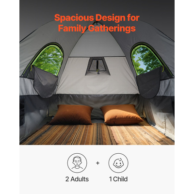 Σκηνή φορτηγού VEVOR 5,5-6,0 πόδια Αδιάβροχη PU2000 Truck Bed Σκηνή Κάμπινγκ 2-3 ατόμων