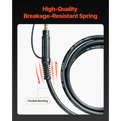 Πιστόλι καρούλι VEVOR 100Amp με καλώδιο 10FT για σύρματα συγκόλλησης 0,023&quot; 0,030&quot; 0,035