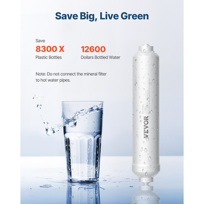 Αντικατάσταση φίλτρου νερού κάτω από το νεροχύτη VEVOR Remineralization Filter 1100 Galllons