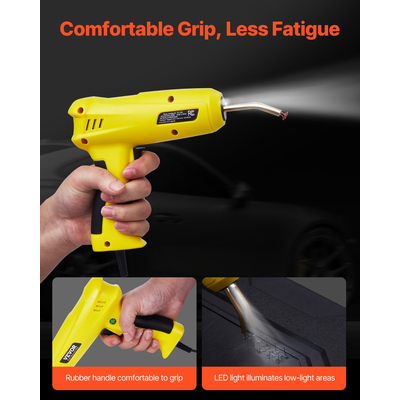 Plastic Welder 220W Plastic Welder Gun Kit με 1200 συνδετήρες &amp; 76 ράβδους