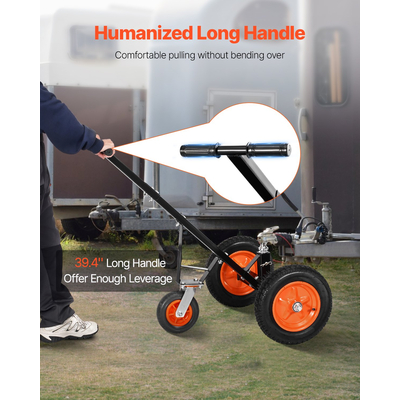 Trailer 1000lbs Dolly 16,7 and 22 σε ρυθμιζόμενο ύψος 2 σε μπάλα 14 σε ελαστικά