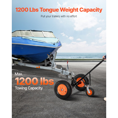 Trailer 1200lbs Dolly 18 and 22 σε ρυθμιζόμενο ύψος 2 σε μπάλα 15,2 σε ελαστικά